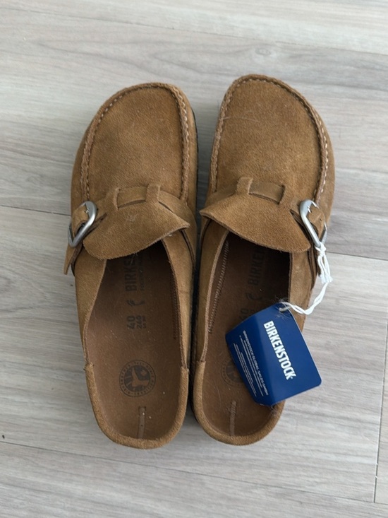Birkenstock Shoes - NWT Birkenstock Suede Slip-On Loafers in Chestnut Brown